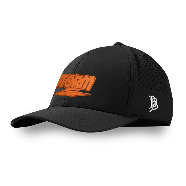 BLACK LEATHER HAT STORM